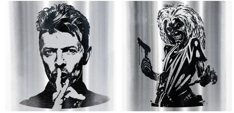 CanKeg laser designs David Bowie