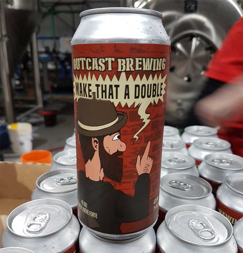 Best IPA in Calgary Outcast Brewing Make That a Double