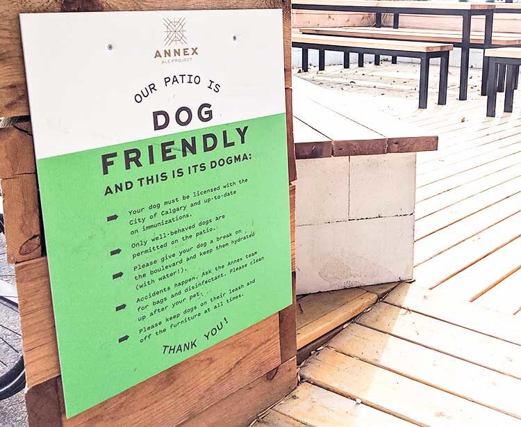 Dog friendly patios in calgary Annex