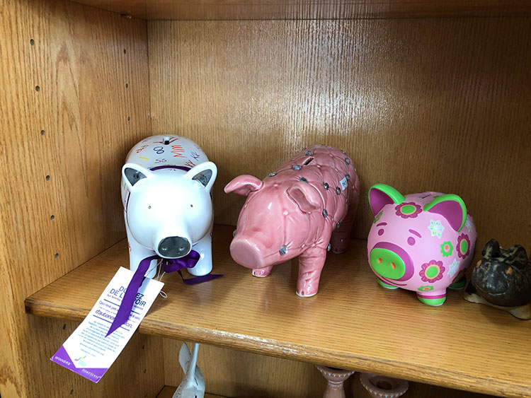 MEOW Charity Thrift Shop piggy banks