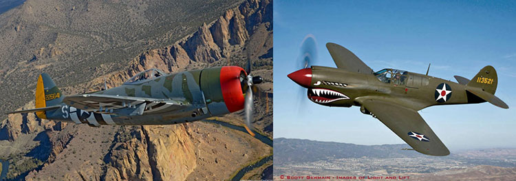 Wings Over Springbank Airshow Thunderbolt Kittyhawk