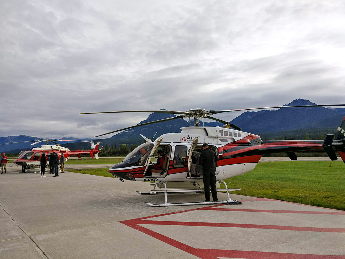 Taking Alpine Helicopters To Purcell Mountain Lodge in BC, Canada