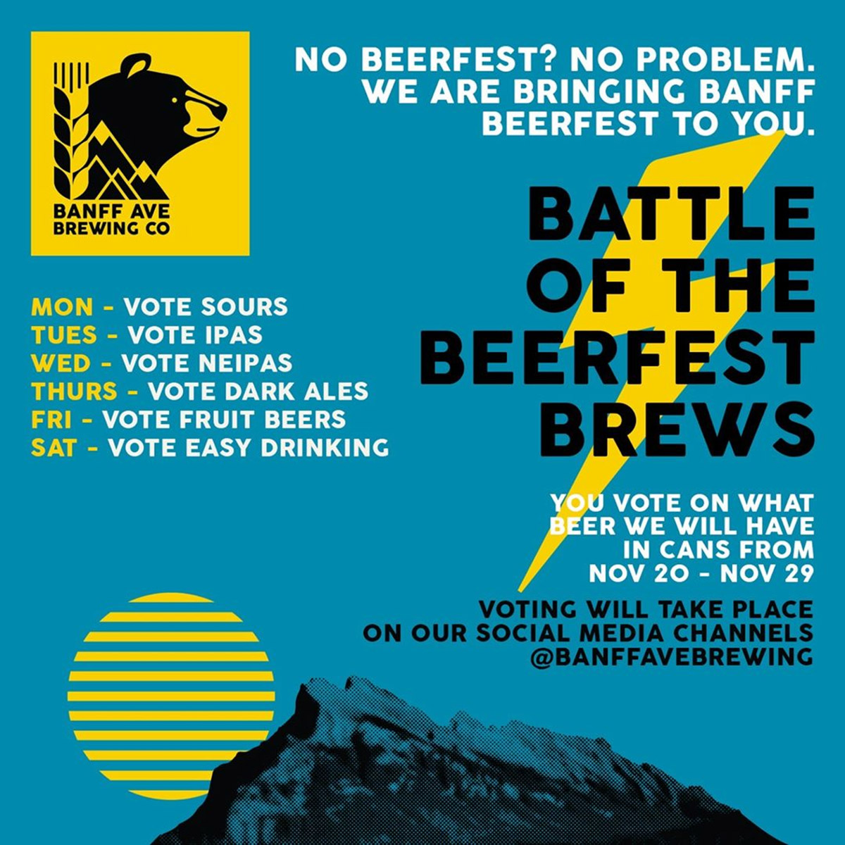 Banff Craft Beer Week Banff Ave Brewing Company battle of the beerfest brews