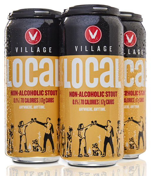 Village Brewery Non-Alcoholic Stout 70 calories 17g carbs